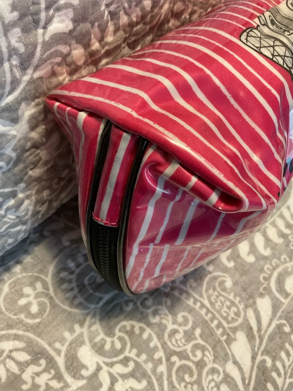 Izak Zenou Plastic Coated I’ve Been Chic’ed Zippered Bag
